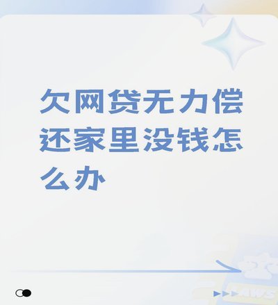 网贷逾期无力偿还如何应对？